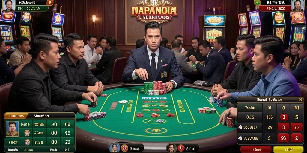 Antarmuka utama game yang menarik.