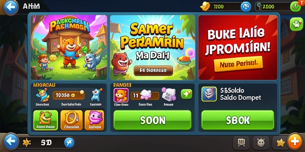 Tampilan antarmuka utama yang menarik dan sederhana.