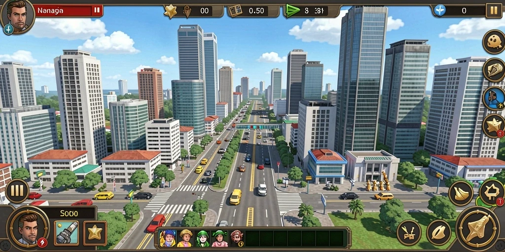 Tampilan grafis yang menarik dan modern.