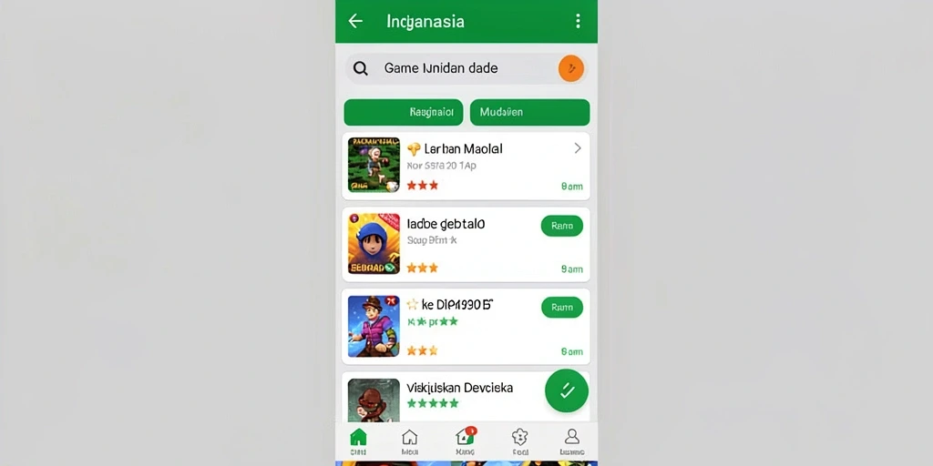 Tangkapan layar menampilkan layar awal yang menarik.