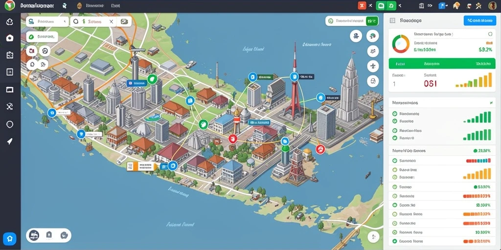 Screenshot menampilkan karakter panda yang sedang beraksi di level yang penuh warna.
