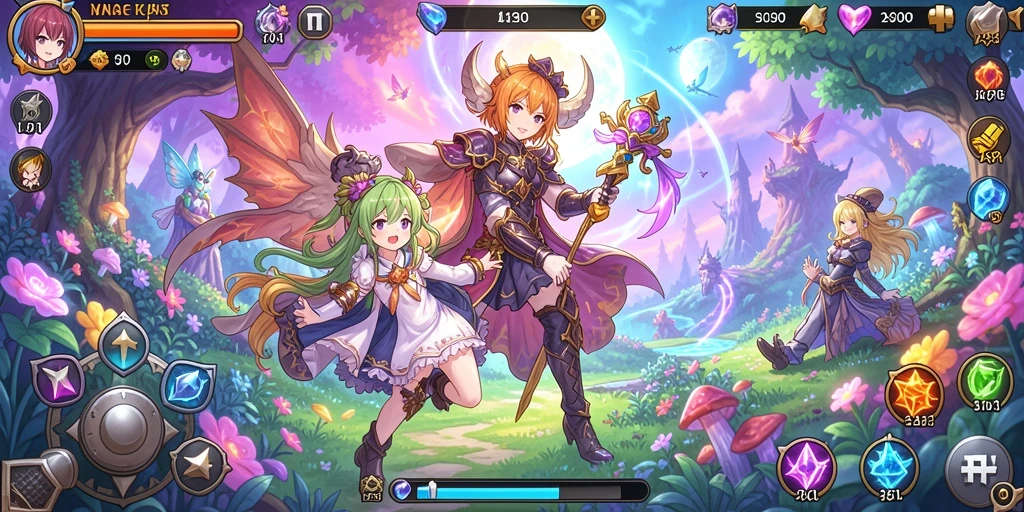 Tangkapan layar menampilkan karakter menarik dalam game.